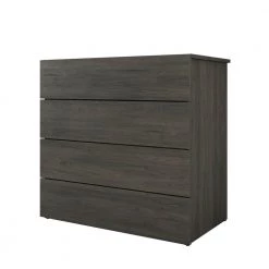 4-Drawer Bark Grey Dresser (31 in. x 31.75 in. x 18.75 in.) by Nexera