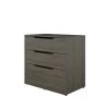 Arobas Bark Grey Decorative Lateral File Cabinet with 3-Drawers by Nexera -Nexera Sales Store bark grey nexera file cabinets 600344 64 1000