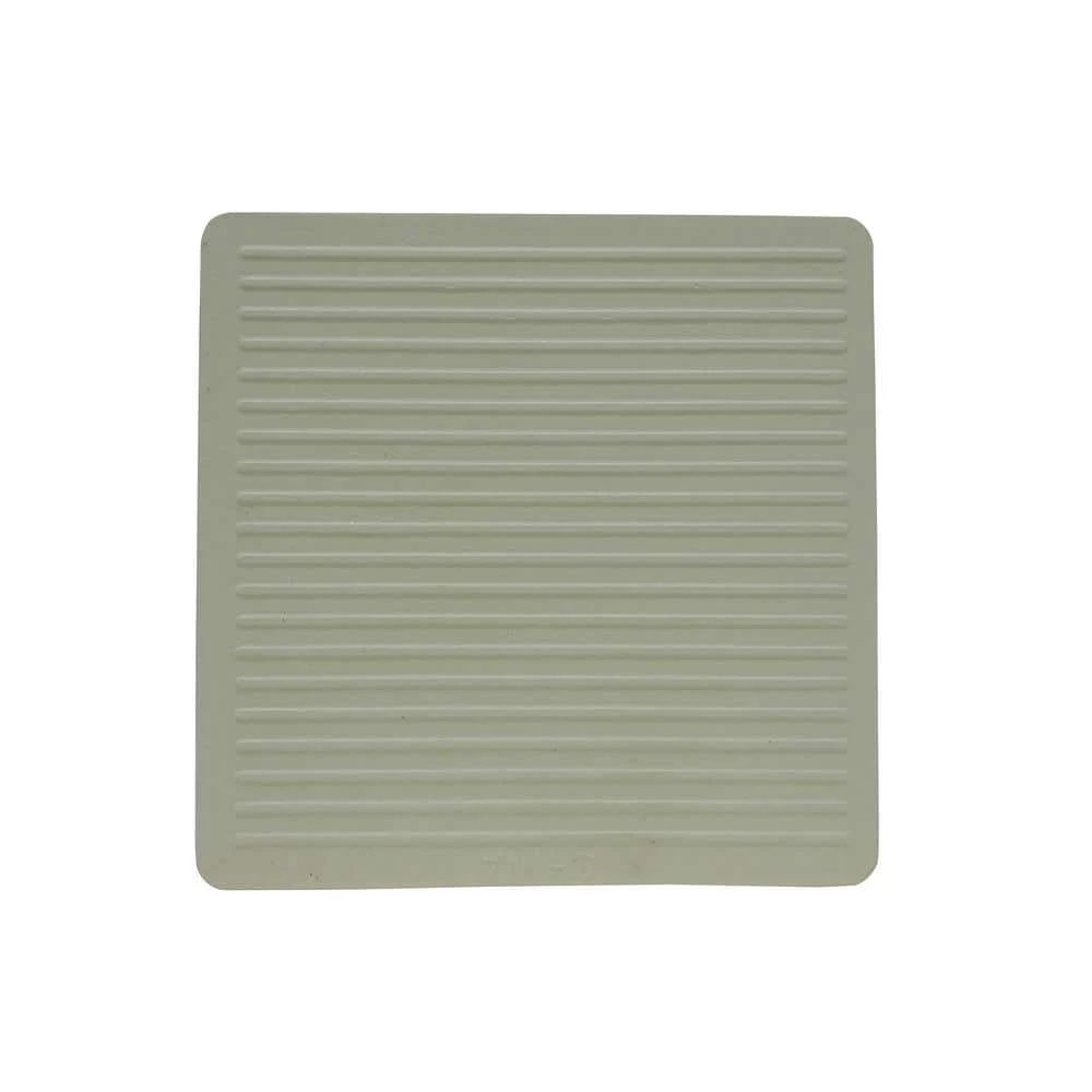 3 in. Off-White Square Smooth Rubber Floor Protector Furniture Cups for Carpet & Hard Floors (2-Pack) by Shepherd 5 3 in. Off-White Square Smooth Rubber Floor Protector Furniture Cups for Carpet & Hard Floors (2-Pack) by Shepherd - Image 3