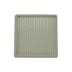 3 in. Off-White Square Smooth Rubber Floor Protector Furniture Cups for Carpet & Hard Floors (2-Pack) by Shepherd