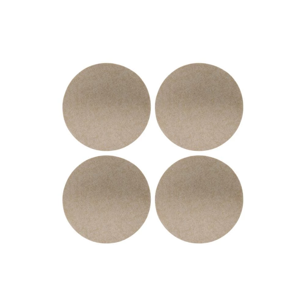 3-1/2 in. Beige Felt Heavy Duty Furniture Slider Pads for Hard Floors (4-Pack) by Shepherd 6 3-1/2 in. Beige Felt Heavy Duty Furniture Slider Pads for Hard Floors (4-Pack) by Shepherd - Image 4