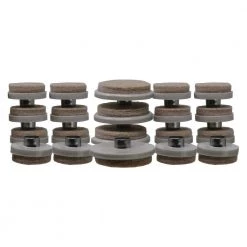 Assorted Beige Round Felt Nail-On Furniture Glides for Floor Protection (8-Pack) by Shepherd -Nexera Sales Store beige cream shepherd furniture accessories 9936hs 1f 1000