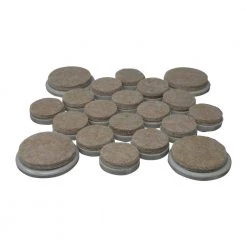 Assorted Beige Round Felt Nail-On Furniture Glides for Floor Protection (8-Pack) by Shepherd -Nexera Sales Store beige cream shepherd furniture accessories 9936hs fa 1000
