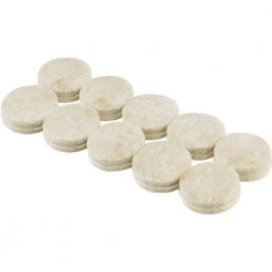 3/4 in. Beige Round Felt Heavy Duty Self-Adhesive Furniture Pads (20-Pack) by Shepherd