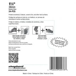 1-1/2 in. Beige Round Felt Heavy Duty Self-Adhesive Furniture Pads (24-Pack) by Shepherd -Nexera Sales Store beige cream shepherd furniture accessories 9976 77 1000