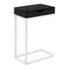 24.5 in. x 10.25 in. Black and White Accent C Shaped Table with Drawer by Monarch Specialties 1 24.5 in. x 10.25 in. Black and White Accent C Shaped Table with Drawer by Monarch Specialties -Nexera Sales Store black and white monarch specialties c tables vm 3349 64 1000
