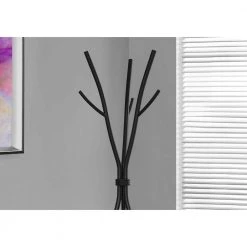 Black 8-Hook Coat Rack by Monarch Specialties -Nexera Sales Store black monarch specialties coat racks i 2062 c3 1000