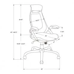 Black High Back Executive Office Chair by Monarch Specialties -Nexera Sales Store black monarch specialties ergonomic chairs i 7268 76 1000