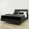 Corbo Black Queen Size Platform Bed and Storage Headboard by Nexera -Nexera Sales Store black nexera platform beds 400812 64 1000
