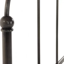 Affinity King Charcoal Metal Spindle Open Face Headboard and Footboard by ELUXURY -Nexera Sales Store blackened taupe eluxury headboards affinitycombokg 40 1000