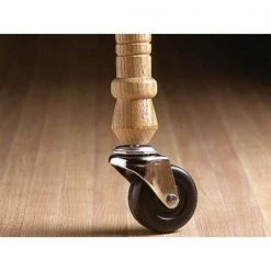 2 in. Black Soft Rubber and Steel Swivel Threaded Stem Caster with 80 lb. Load Rating (2-Pack) by Shepherd -Nexera Sales Store blacks shepherd casters 9344 4f 1000