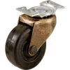 2 in. Black Soft Rubber and Copper Swivel Plate Caster with 80 lb. Load Rating (2-Pack) by Shepherd -Nexera Sales Store blacks shepherd casters 9346 64 1000