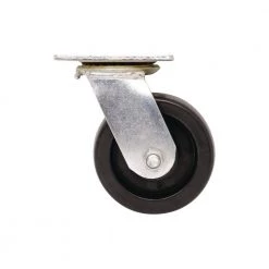 5 in. Black Polypropylene and Steel Swivel Plate Caster with 500 lb. Load Rating by Shepherd