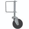 4 in. Black Hard Rubber and Steel Swivel Gate Caster with Adjustable Spring Bracket and 125 lb. Load Rating by Shepherd -Nexera Sales Store blacks shepherd casters 9785 64 1000