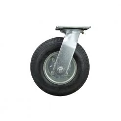 8 in. Black Rubber and Steel Pneumatic Swivel Plate Caster with 220 lb. Load Rating by Shepherd -Nexera Sales Store blacks shepherd casters 9794 c3 1000