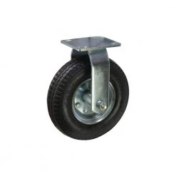 8 in. Black Rubber and Steel Pneumatic Swivel Plate Caster with 220 lb. Load Rating by Shepherd -Nexera Sales Store blacks shepherd casters 9795 1f 1000