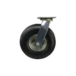 10 in. Black Rubber and Steel Pneumatic Swivel Plate Caster with 350 lb. Load Rating by Shepherd -Nexera Sales Store blacks shepherd casters 9796 c3 1000