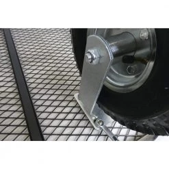 10 in. Black Rubber and Steel Pneumatic Rigid Plate Caster with 350 lb. Load Rating by Shepherd -Nexera Sales Store blacks shepherd casters 9797 66 1000