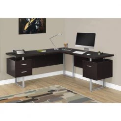 70 in. Cappuccino Contemporary Furniture Computer Desk by Monarch Specialties 13 70 in. Cappuccino Contemporary Furniture Computer Desk by Monarch Specialties -Nexera Sales Store brown monarch specialties computer desks vm 7305 31 1000