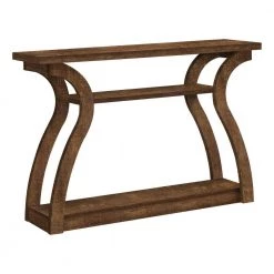Home Entryway Stylish 47 in. Long Wood Look Accent Table, Brown by Monarch Specialties