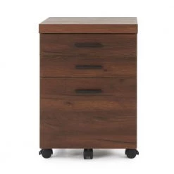 Brown Spacious 3-Drawer Home Office Rolling Filing Cabinet by Monarch Specialties -Nexera Sales Store brown monarch specialties file cabinets vm 7047 1f 1000