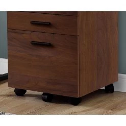Brown Spacious 3-Drawer Home Office Rolling Filing Cabinet by Monarch Specialties -Nexera Sales Store brown monarch specialties file cabinets vm 7047 76 1000