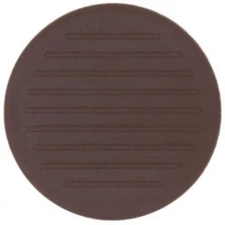 1-1/2 in. Brown Round Smooth Rubber Floor Protector Furniture Cups for Carpet & Hard Floors (4-Pack) by Shepherd -Nexera Sales Store browns tans shepherd furniture accessories 89075 40 1000