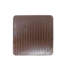 2 in. Brown Square Smooth Rubber Floor Protector Furniture Cups for Carpet & Hard Floors (4-Pack) by Shepherd -Nexera Sales Store browns tans shepherd furniture accessories 89076 1f 1000