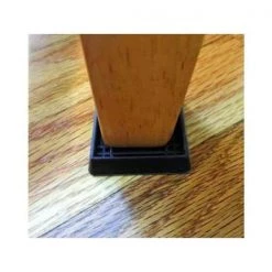 2 in. Brown Square Smooth Rubber Floor Protector Furniture Cups for Carpet & Hard Floors (4-Pack) by Shepherd -Nexera Sales Store browns tans shepherd furniture accessories 89076 44 1000