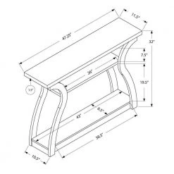 47 in. Long Decor Cappuccino Hall Console Accent Table (2 Pack) by Monarch Specialties -Nexera Sales Store cappuccino monarch specialties console tables 2 x vm 2445 1f 1000