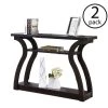 47 in. Long Decor Cappuccino Hall Console Accent Table (2 Pack) by Monarch Specialties -Nexera Sales Store cappuccino monarch specialties console tables 2 x vm 2445 64 1000