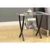 Bentwood Cappuccino Glass Top End Table by Monarch Specialties -Nexera Sales Store cappuccino monarch specialties end side tables i 3021 64 1000