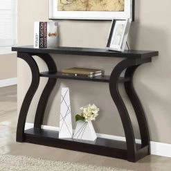 47 in. Long Cappuccino Hall Console Accent Table by Monarch Specialties -Nexera Sales Store cappuccino monarch specialties end side tables vm 2445 31 1000