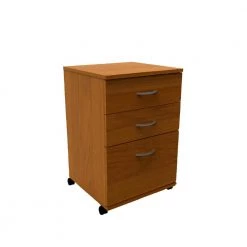 Essentials Cappuccino Filing Cabinet with 3 Drawers by Nexera