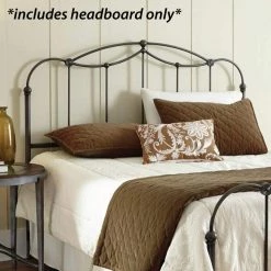 Affinity California King Charcoal Metal Spindle Open Face Headboard by ELUXURY -Nexera Sales Store charcoal eluxury headboards affinityhbdck 76 1000