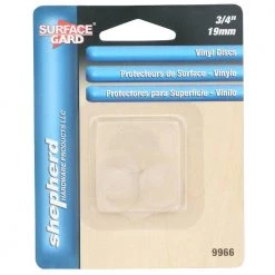 3/4 in. Clear Soft Rubber Like Plastic Non-Adhesive Round Bumpers for Glass Surfaces (10-Pack) by Shepherd -Nexera Sales Store clear shepherd furniture accessories 9966 40 1000