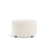 Sadie Storage Ottoman with Lift Off Lid & Metal Legs, Cream Faux Shearling with Gold Metal Legs by ELUXURY -Nexera Sales Store cream faux shearling eluxury ottomans hso010 ff08 cr 64 1000