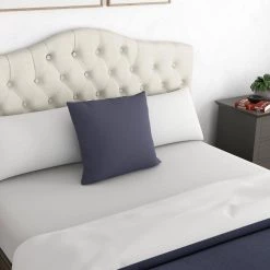 Grenada Full/Queen Adjustable Tufted Headboard by ELUXURY -Nexera Sales Store cream upholstered eluxury headboards grenadahb fq c3 1000