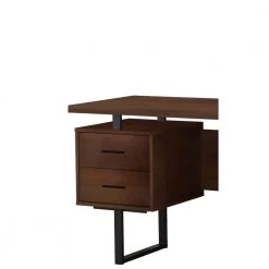 60 in. x 24 in. Dark Brown Wood/Metal Home Office Long Compact Computer Desk by Monarch Specialties -Nexera Sales Store dark brown monarch specialties computer desks vm 7084 77 1000