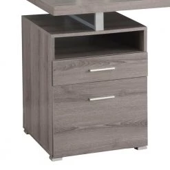 60 in. Dark Taupe with Filing Drawer Contemporary Computer Desk by Monarch Specialties -Nexera Sales Store dark taupe monarch specialties computer desks ms vm7145 77 1000