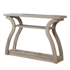 3-Tier 47 in. Wood Dark Taupe Console Accent Table by Monarch Specialties