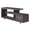 60 in. Dark Taupe Modern Art Deco TV Stand with 1-Drawer by Monarch Specialties -Nexera Sales Store dark taupe monarch specialties tv stands ms vm2574 64 1000