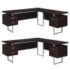 70 in. Contemporary Computer Desk Cappuccino(2 Pack) by Monarch Specialties -Nexera Sales Store gray monarch specialties computer desks 2 x vm 7305 64 1000