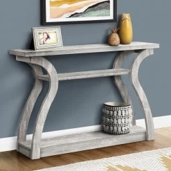 Home Entryway Stylish 47 in. Long Wood Look Accent Table, Gray by Monarch Specialties 7 Home Entryway Stylish 47 in. Long Wood Look Accent Table, Gray by Monarch Specialties -Nexera Sales Store gray monarch specialties nesting tables vm 2421 31 1000