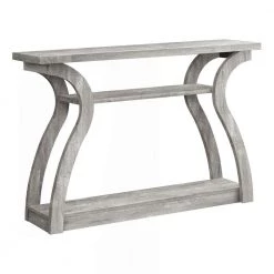 Home Entryway Stylish 47 in. Long Wood Look Accent Table, Gray by Monarch Specialties