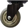 4 in. Gray Soft Rubber Chrome and Steel Swivel Plate Caster with 220 lb. Load Rating (4-Pack) by Shepherd -Nexera Sales Store grays shepherd casters 8269e 64 1000
