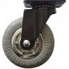 5 in. Gray Soft Rubber Chrome and Black Steel Swivel Plate Caster with 264 lb. Load Rating (4-Pack) by Shepherd -Nexera Sales Store grays shepherd casters 8270e 64 1000