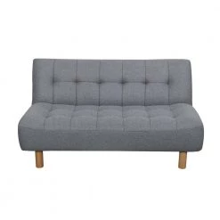 Heathered Gray Plush Tufted Futon by ELUXURY 14 Heathered Gray Plush Tufted Futon by ELUXURY -Nexera Sales Store heathered gray eluxury futons jp745 w74 gy 4f 1000