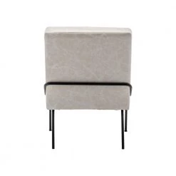 Ivory Faux Leather Tufted Armless Accent Chair by ELUXURY -Nexera Sales Store ivory faux leather eluxury accent chairs hac010fl18tn 66 1000