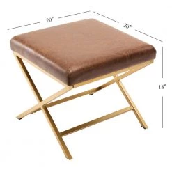 Nexera Sales Store -Nexera Sales Store light brown gold legs eluxury ottomans hot019 fl01 ch e1 1000